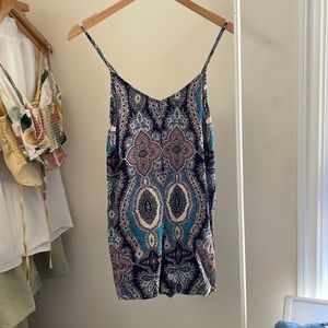 forever 21 patterned romper